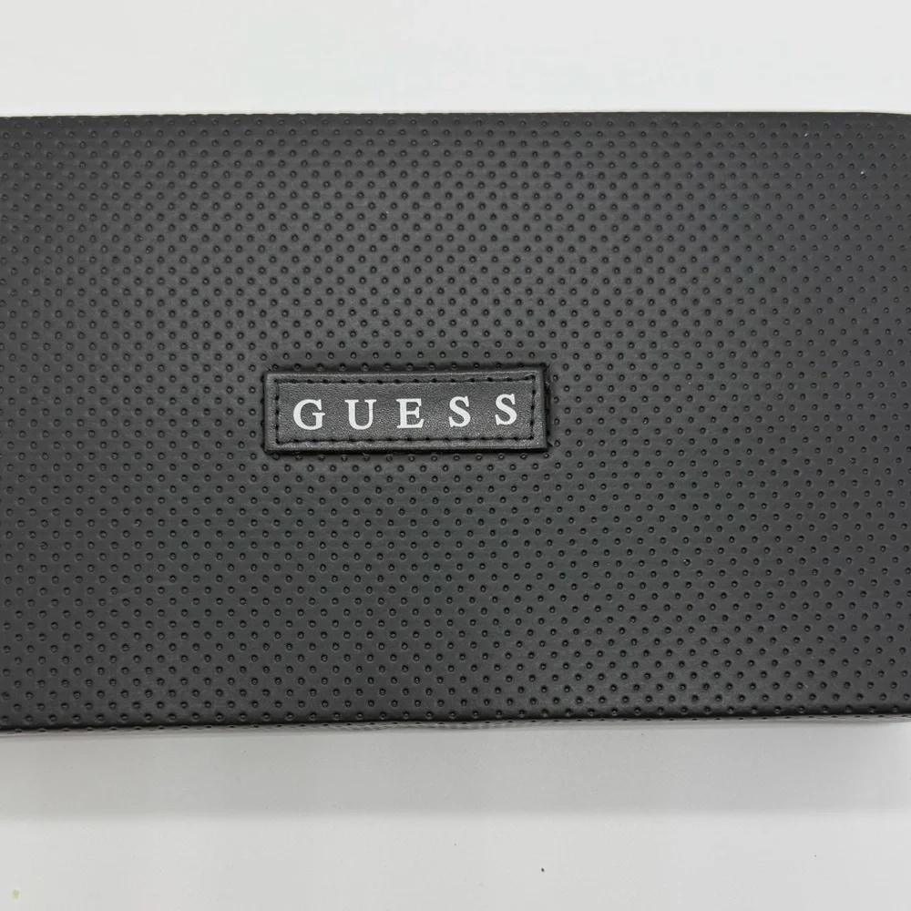 New GUESS Men’s Black Wallet & Card Case Set RFID Protection 31GU330009 MSRP$58
